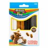 Bazic Products Modeling Clay Sticks, 4 Natural/Earth Colors, 4.8 oz 136g, 24PK 3348